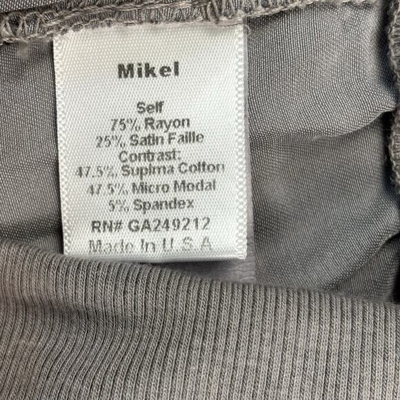 PJ Harlow Mikel Satin Boxer Lounge Shorts Morning Blue XS USA Made Womens Pajama - Picture 6 of 9